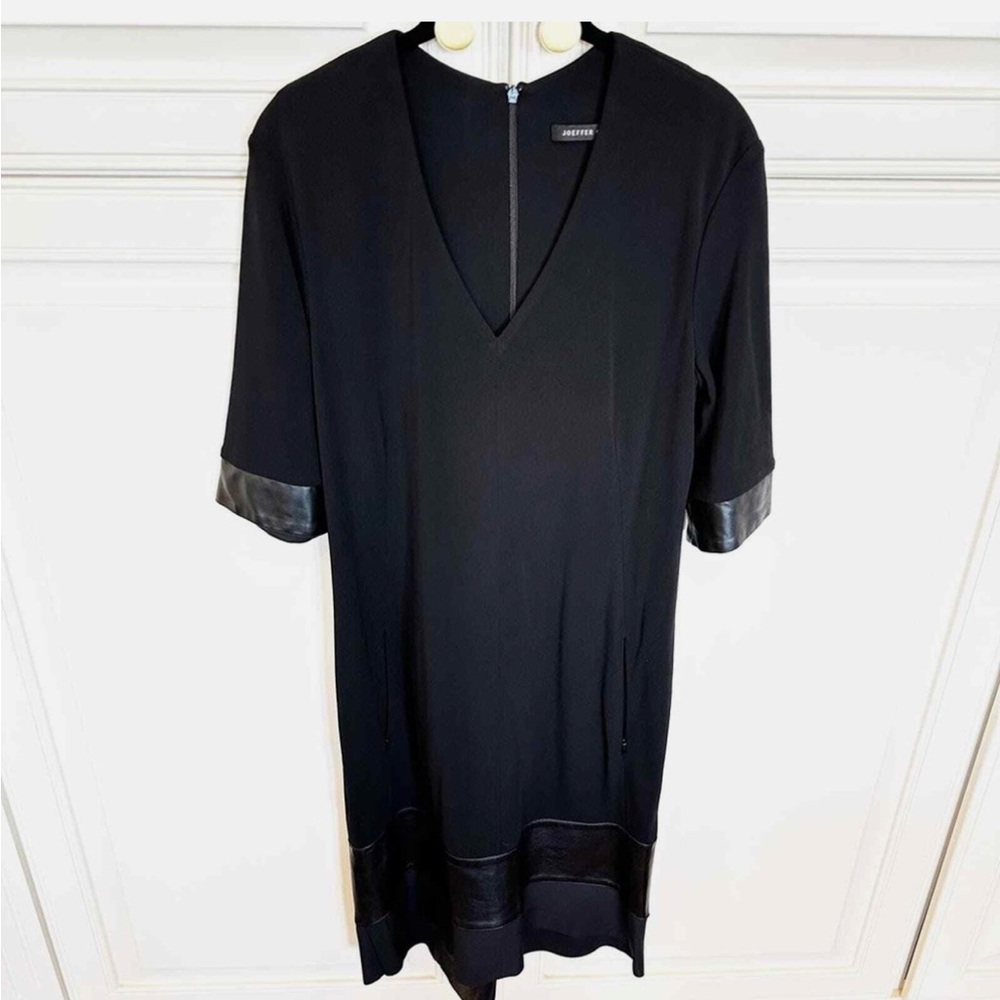 Joeffer Caoc Black Cocktail Formal Dress Lagenlook Style - Medium